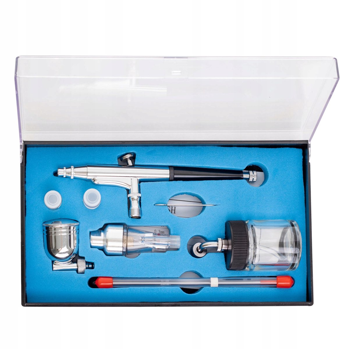 Professionele Airbrush Set met 3 Spuitmonden en 2 Tanks
