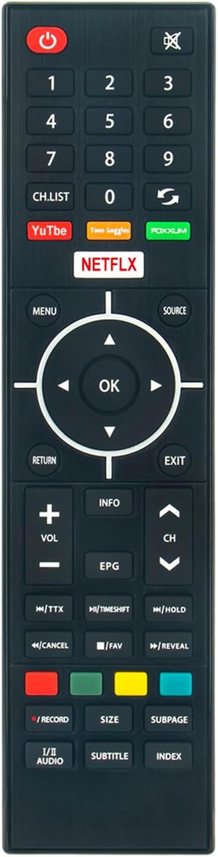 ALLIMITY Remote Control Compatible with Bolva Denver Blaupunkt TV NX-7588 NX-8238 LDS-3272 LDS-4074 LDS-4368 LDS-5070 - ShopVlot