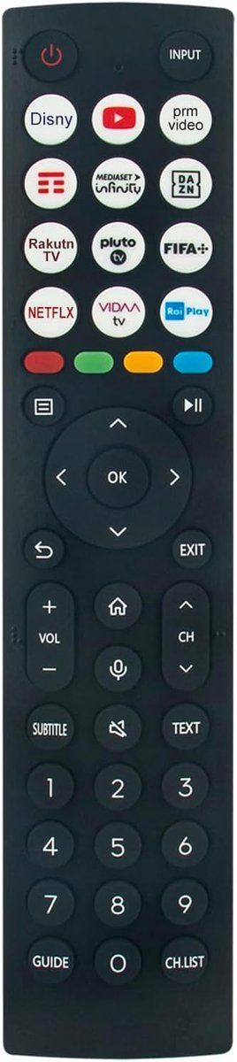 ALLIMITY Voice Remote Control Replacement suitable for Hisense QLED TV 32E53KT 58A6CG 50A6CG 65A6G 43A69K 50A69K - ShopVlot