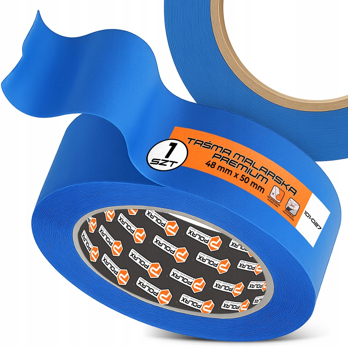 POLAX Premium schilderstape 48mm x 50m - Strakke verflijnen