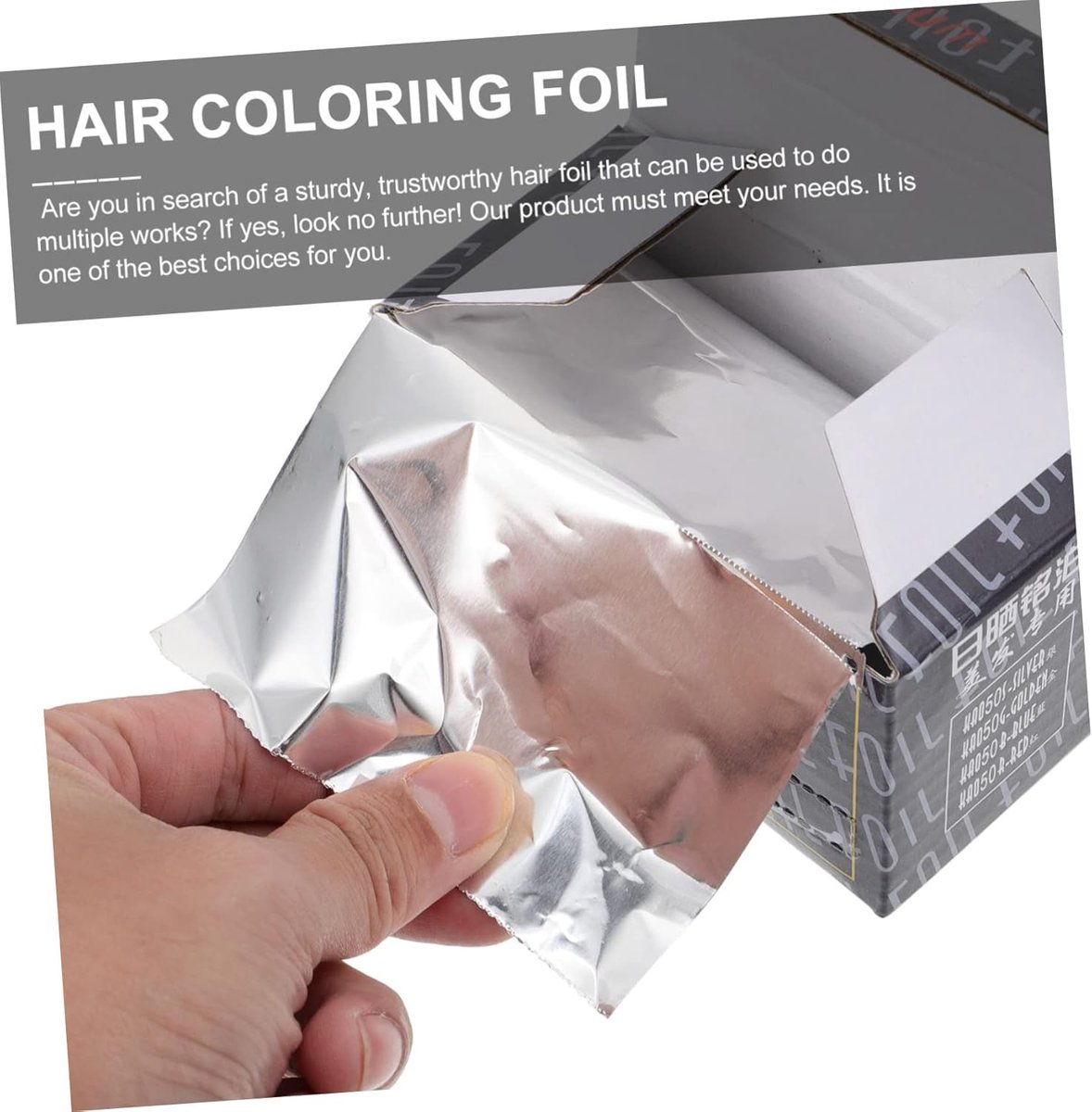 Aluminium Folie - Haarfolie Highlightfolie - Haarkleuring Thuis - Scheurbestendig Materiaal - 50 m per rol - Zilver