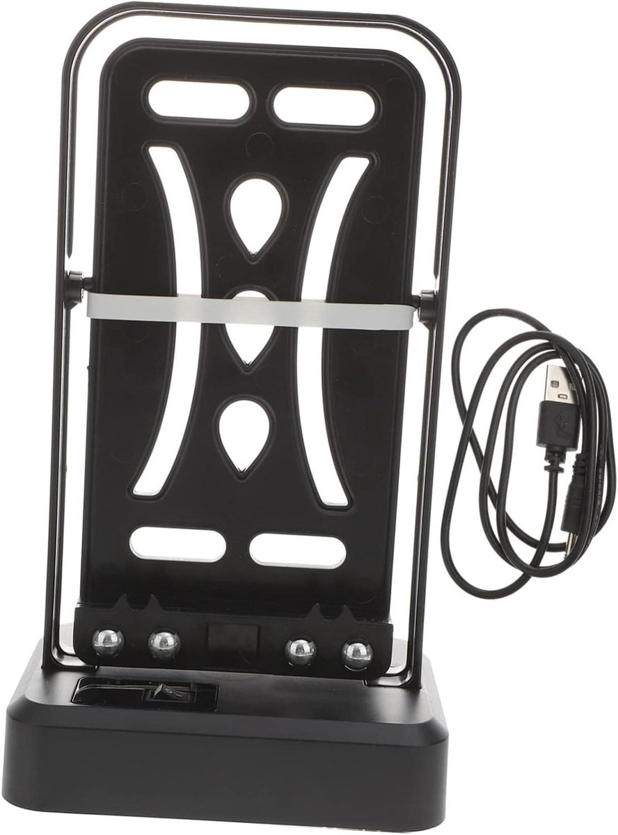 Telefoon Borstel Stapper - Stappenteller Houder - Stappen Tellen - Stil & Automatisch - 8000 Stappen/Uur - Zwart