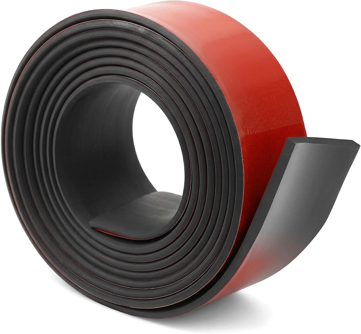 Rubber strip zelfklevend 25mm x 2mm x 3000mm - neopreen rubber mat - isolatie - vloerbescherming - SnelShoppen