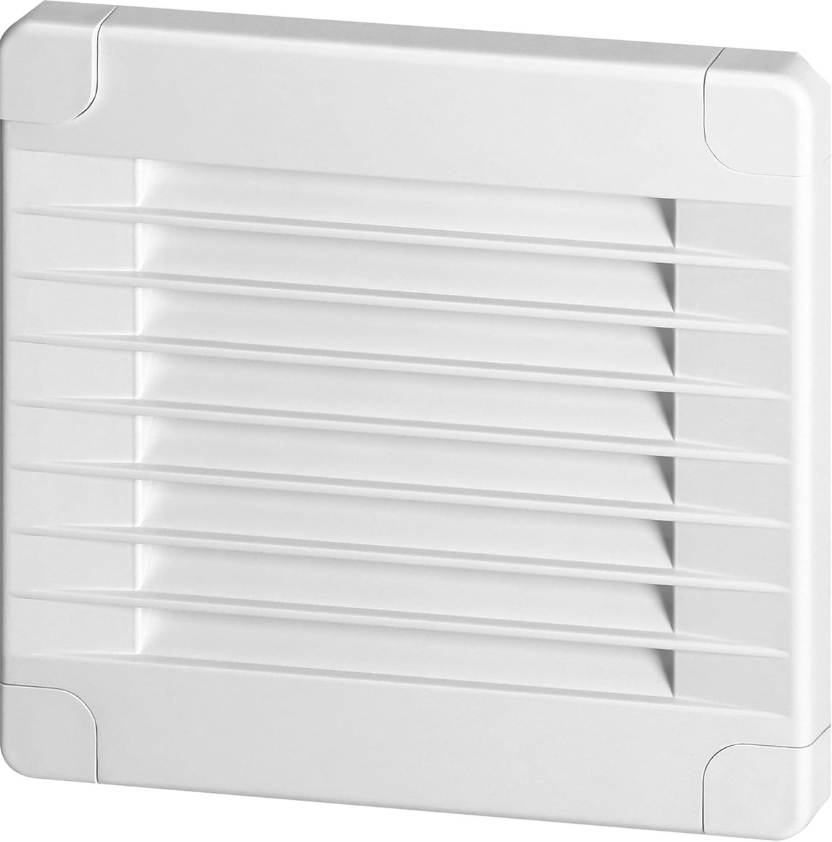 Ventilatierooster 100 x 100mm - Vierkant - Wit zonder ABS-flens - Voor goede luchtcirculatie - SnelShoppen