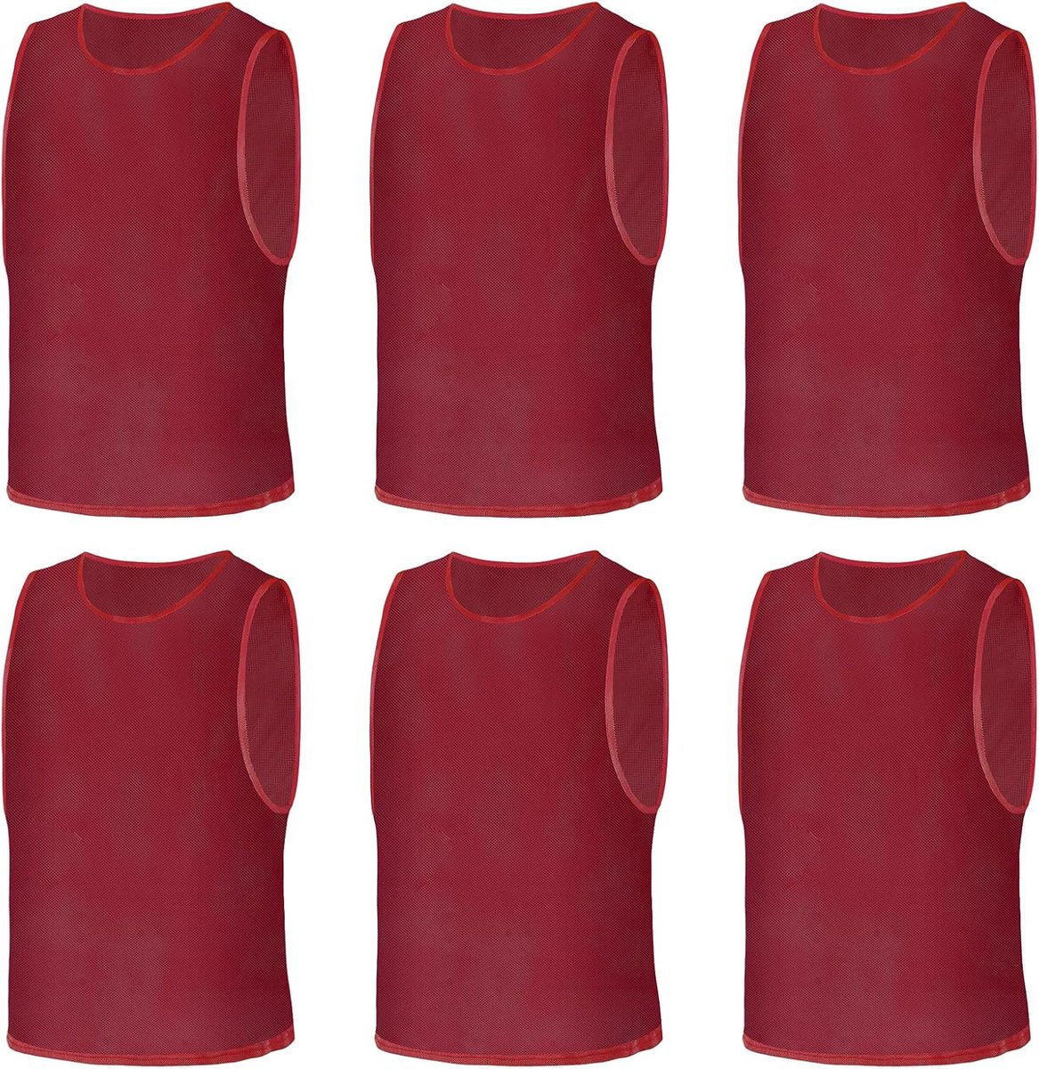 Voetbal Trainingsvesten Set van 6 - Heren en Dames - Sport Marker Shirts - Ideaal voor Teamtraining - SnelShoppen