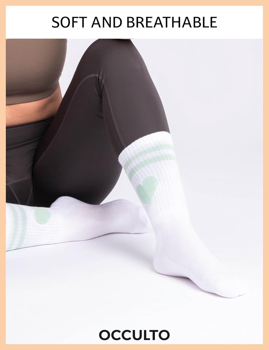 Tennisokken dames - maat 35-38 - hartjes design - perfect voor sport en vrije tijd - SnelShoppen