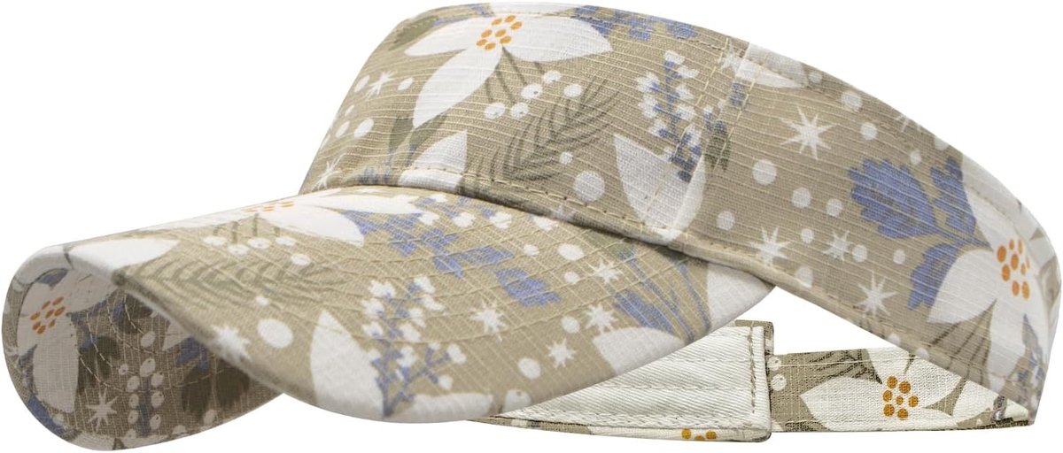 Zonnepet voor mannen en vrouwen - Bloemenprint - Lichtgewicht en opvouwbaar - Ideaal voor tennis - SnelShoppen