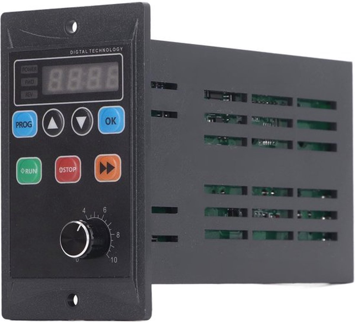 1,1 kW frequentieomvormer, 1-fase 176-264 V ingang, 3-fase 0-220 V 1,1 kW 6 A uitgang, koperen kern spoelen, een- tot driefase omvormer