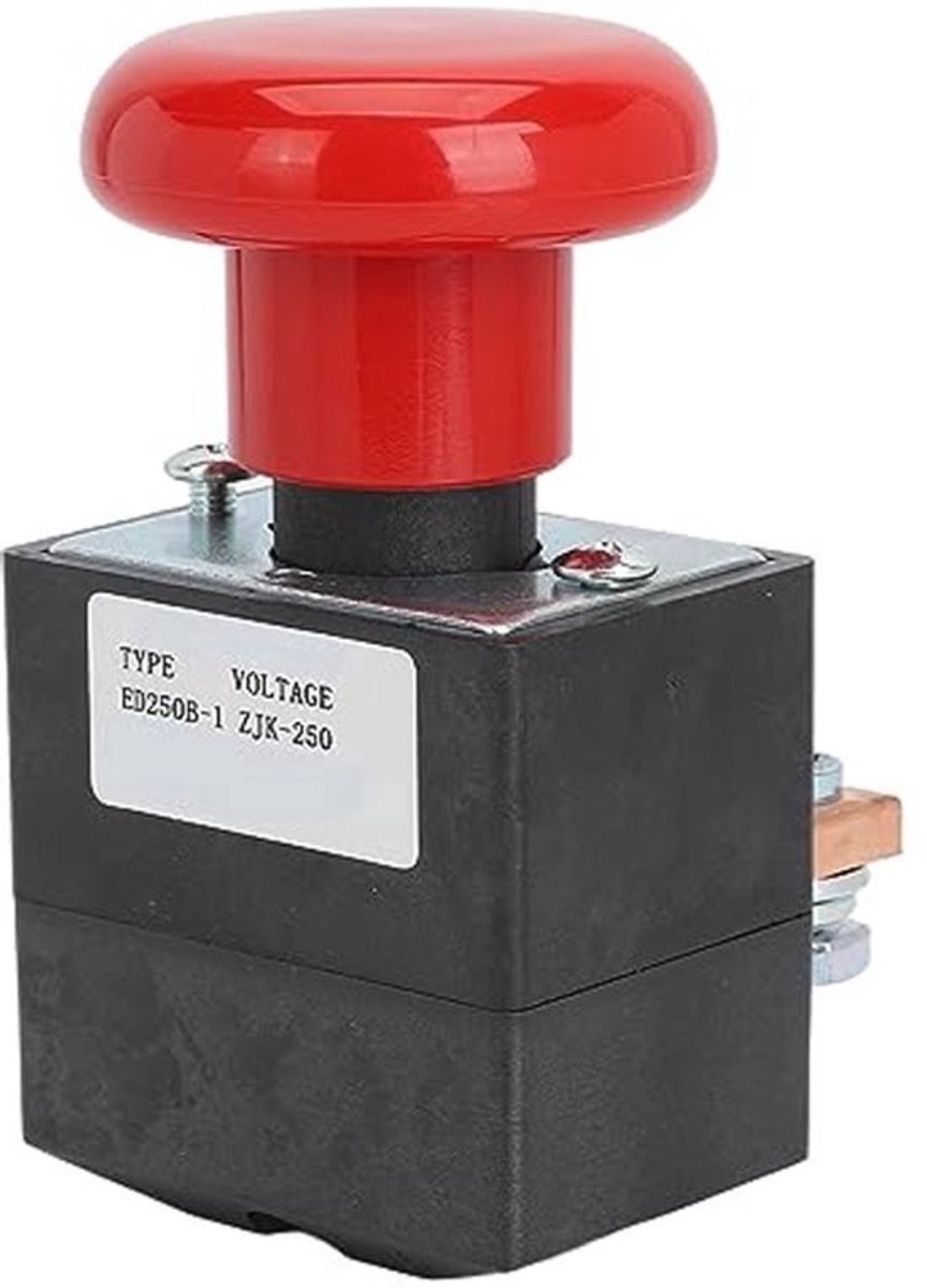 Noodstop Switch 0.7-1.1Ue Lange Levensduur Eenvoudige Bediening voor Elektrische Stapelaar, Heftruck, Palletwagen (250A)