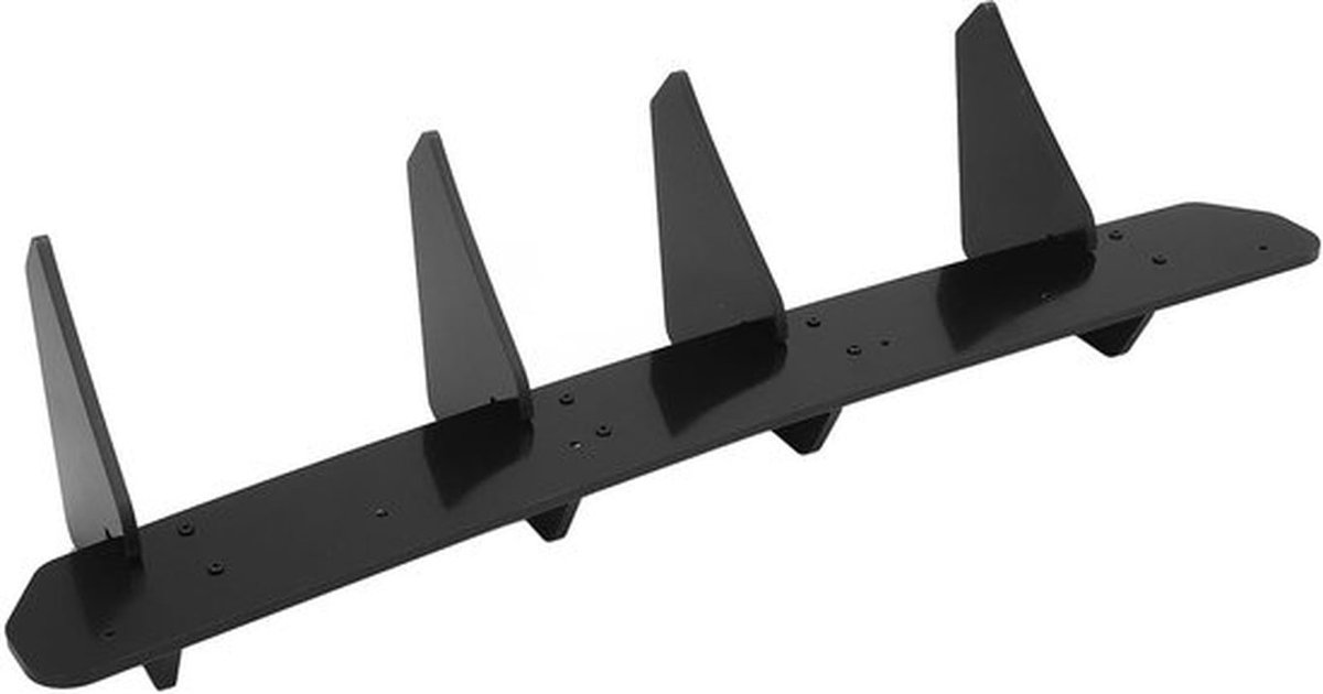 Achterbumper lip diffuser spoiler glanzend zwart sportieve look bodykit voor MK6 standaard 2009-2012