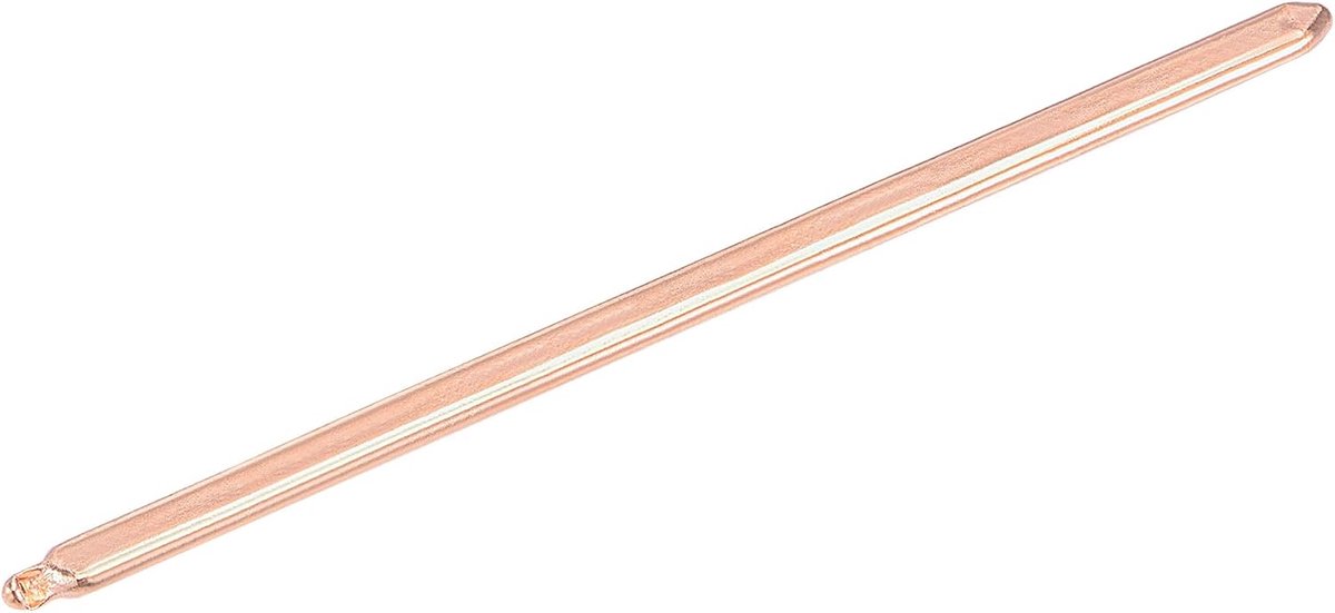 sourcing map Koperen platte warmtepijp voor koeling, draagbaar, CPU, GPU, koellichaam, 150 mm x 7 mm x 3 mm