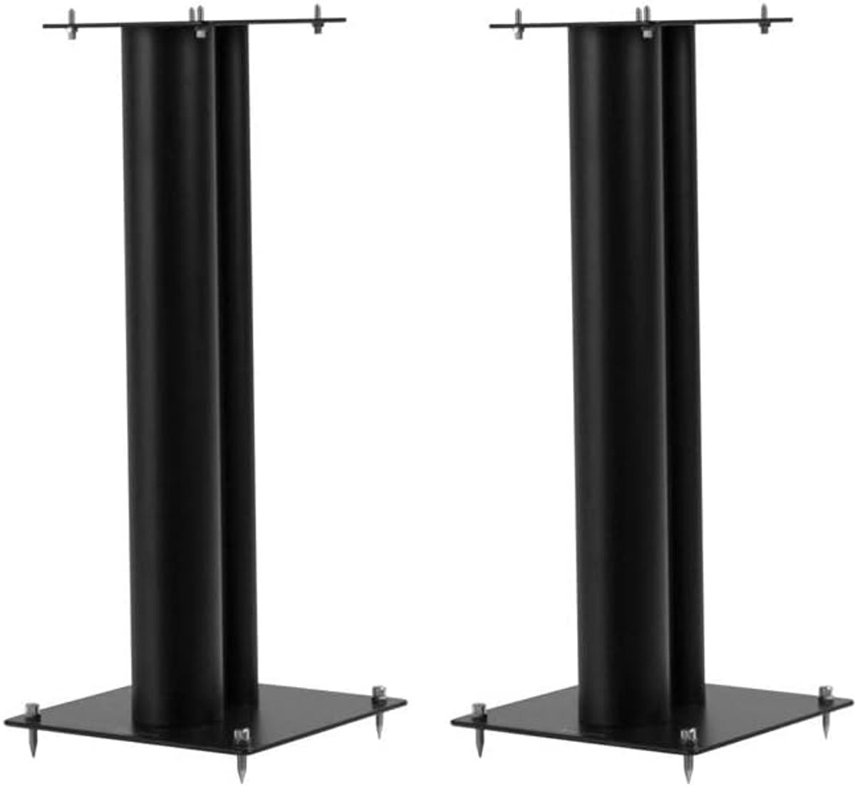 Luidsprekerstands 80 cm - metaal - 50 kg draagvermogen - ideaal voor optimale geluidsweergave - SnelShoppen