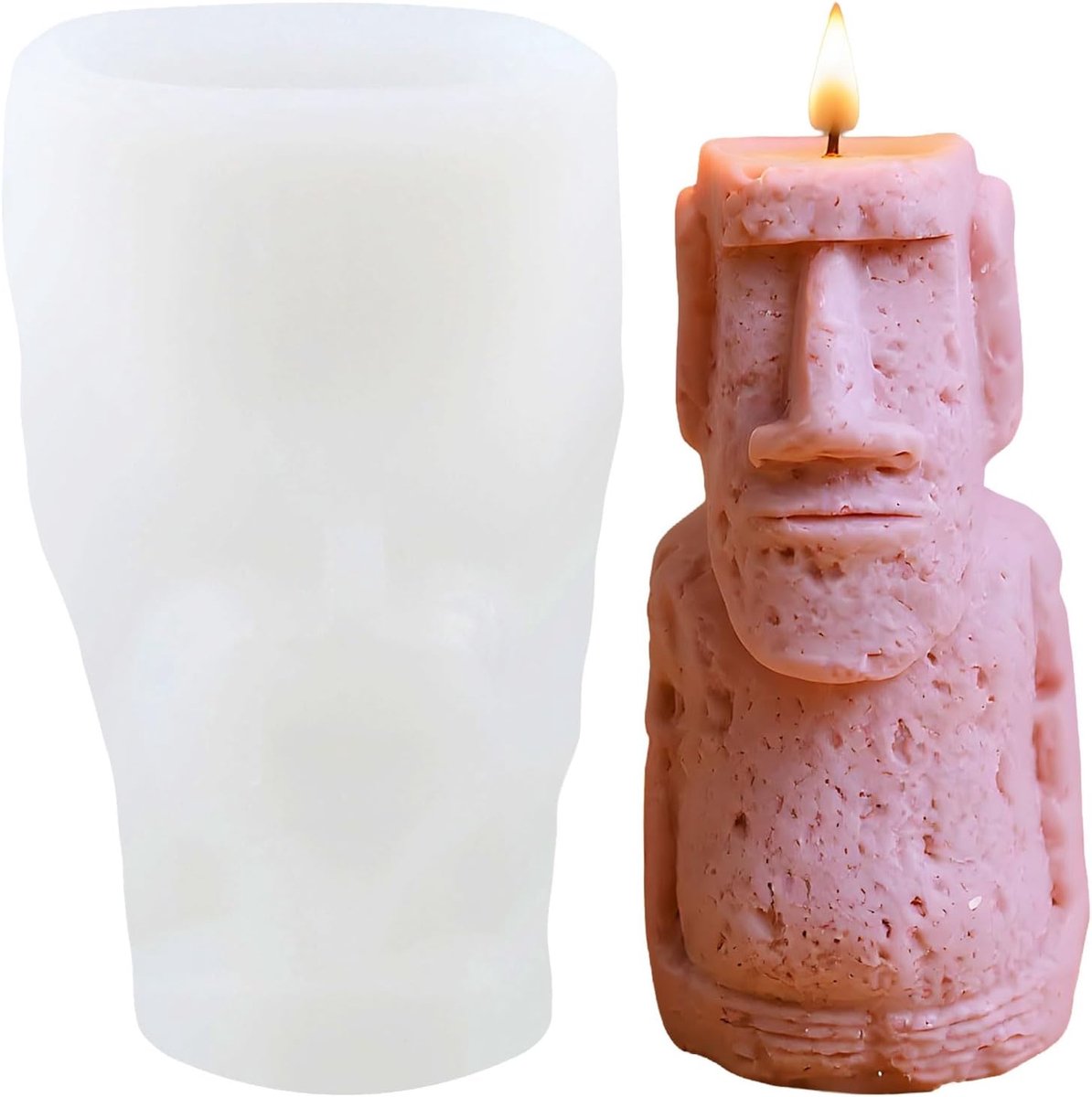 Gesulpte figuurkaarsenvorm, gebeeldhouwde figuur, hars, gietvorm, siliconen mal voor het maken van aromatherapie, kaarsen, gips, klei, ambachtelijke kaars, huisdecoratie