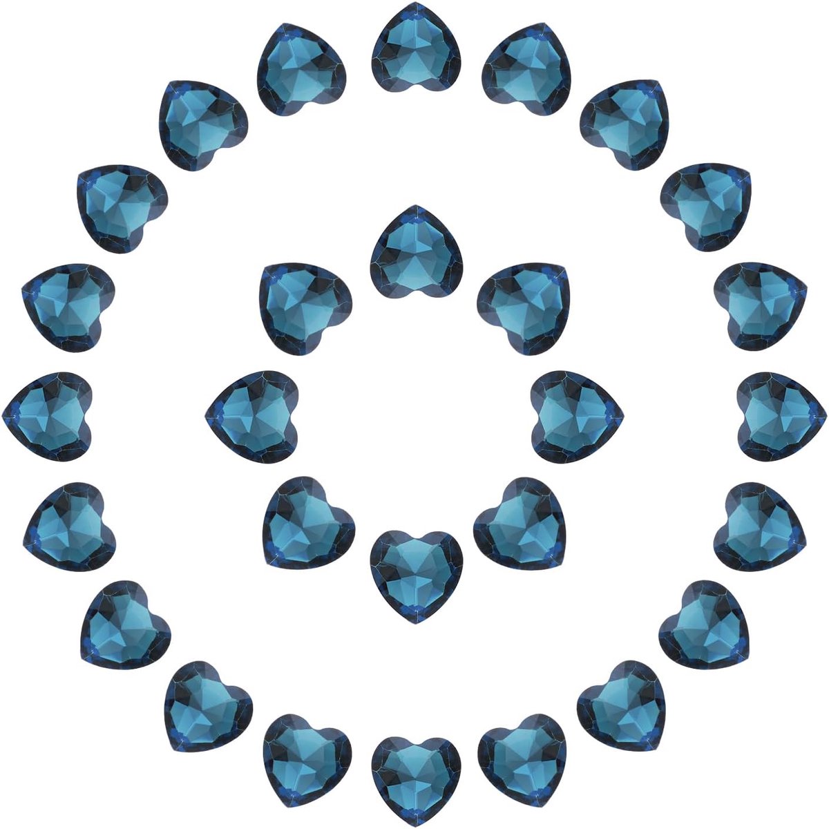 Strassteentjes met puntige achterkant, 10 mm, voor het maken van sieraden, kostuums, doe-het-zelf knutselen, 30 stuks, lichtblauw