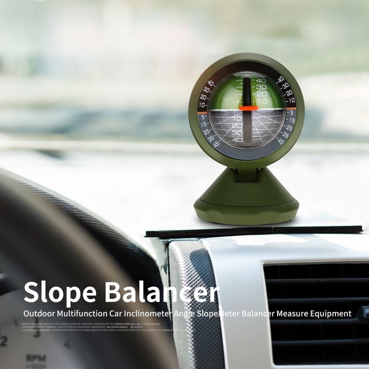 Hellingsmeter, Multifunctioneel Meetinstrument voor Hoek en Hellingshoek, Kantelhoek Indicator met Balansgereedschap