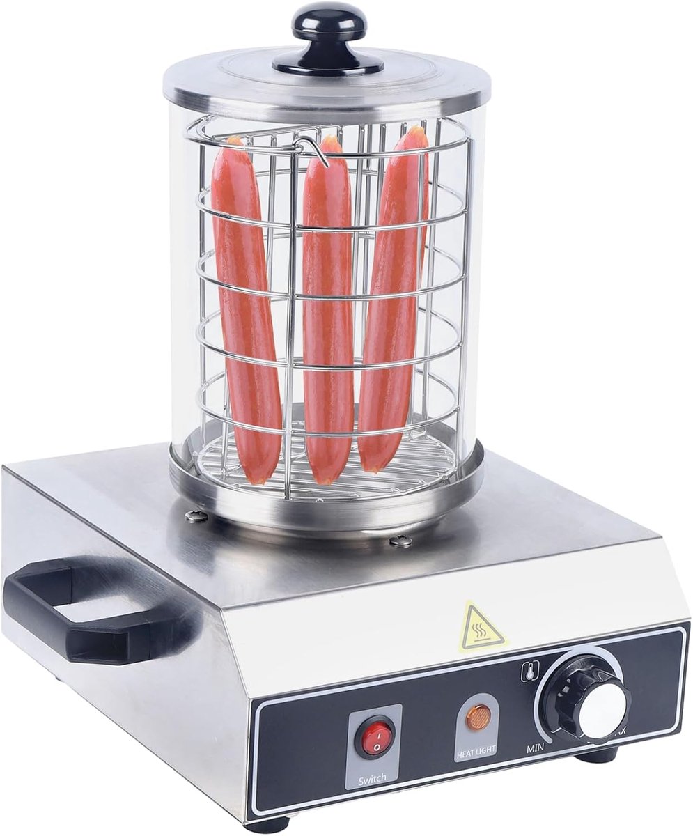 350 W Hot Dog apparaat roestvrij staal worstkoker worstjeswarmer hot dog maker eierkoker demper