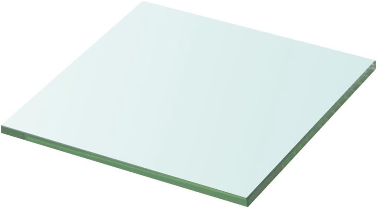 Reserveonderdelen, glazen plank, glazen plank, wandplank van gehard glas, inlegplank, badkamerplank, helder glas, transparant, 40 cm x 12 cm