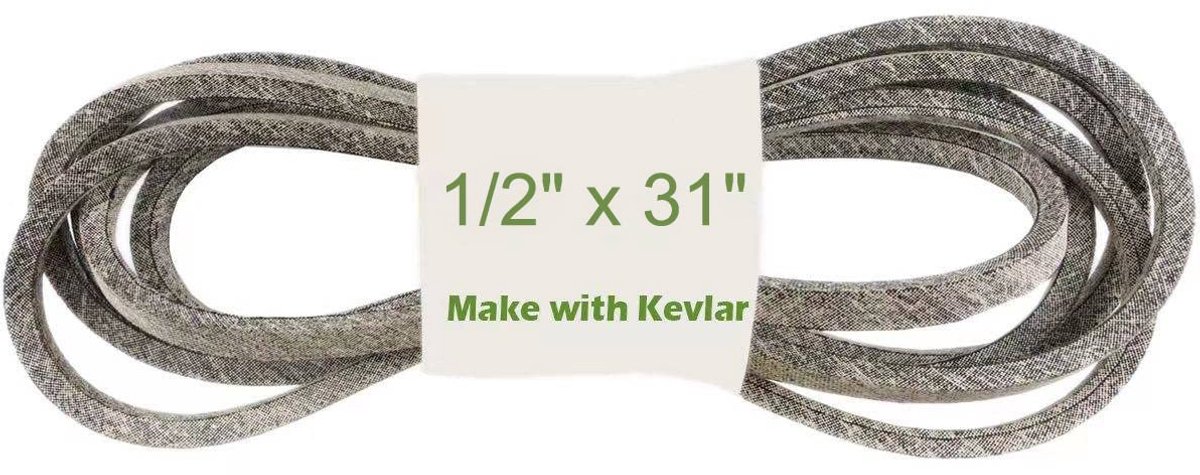 1/2 "x 31" Deck Belt Lawn Drive Deck Belt Gemaakt met Kevlar Compatibel met MTD, Cub Cadet 754-0935, 954-0935
