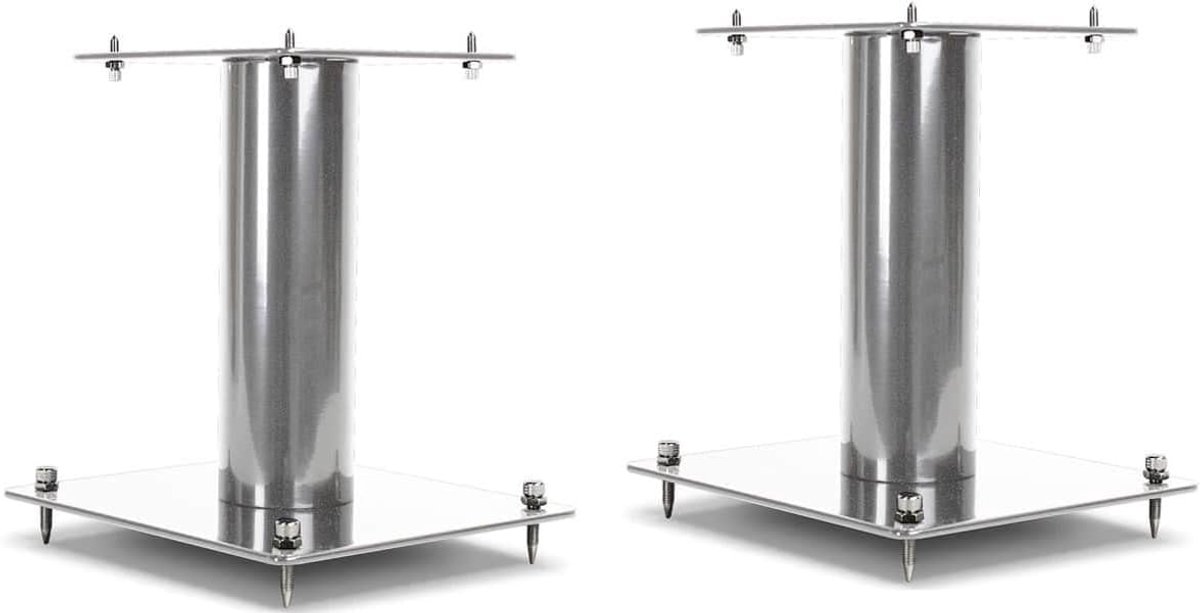 Speakerhouder NorStone Stylum S Silver - stevig - elegant design - geschikt voor elke ruimte - SnelShoppen