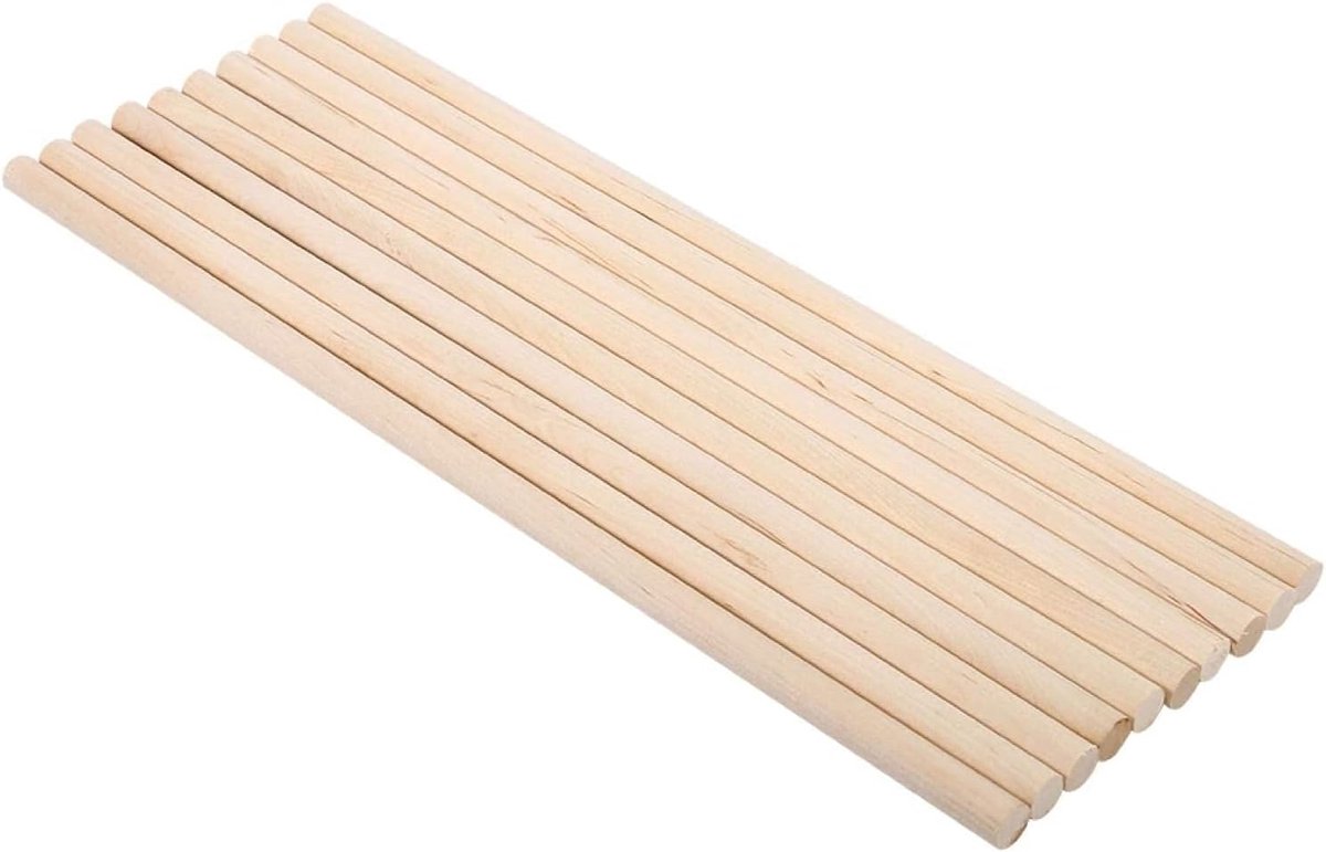 10 stücke 30 cm Lange DIY Holz Handwerk Stöcke Kleine Holzbau Stöcke(8MM*30CM)