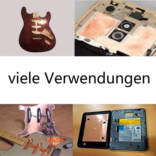 70 mm x 15 m kopertape slakkenafweer, efficiënte EMI koperfolietape tegen slakken en nekslakken, verdikte koperfolie, zelfklevend, middel tegen slakkenkorrels — afbeelding 2