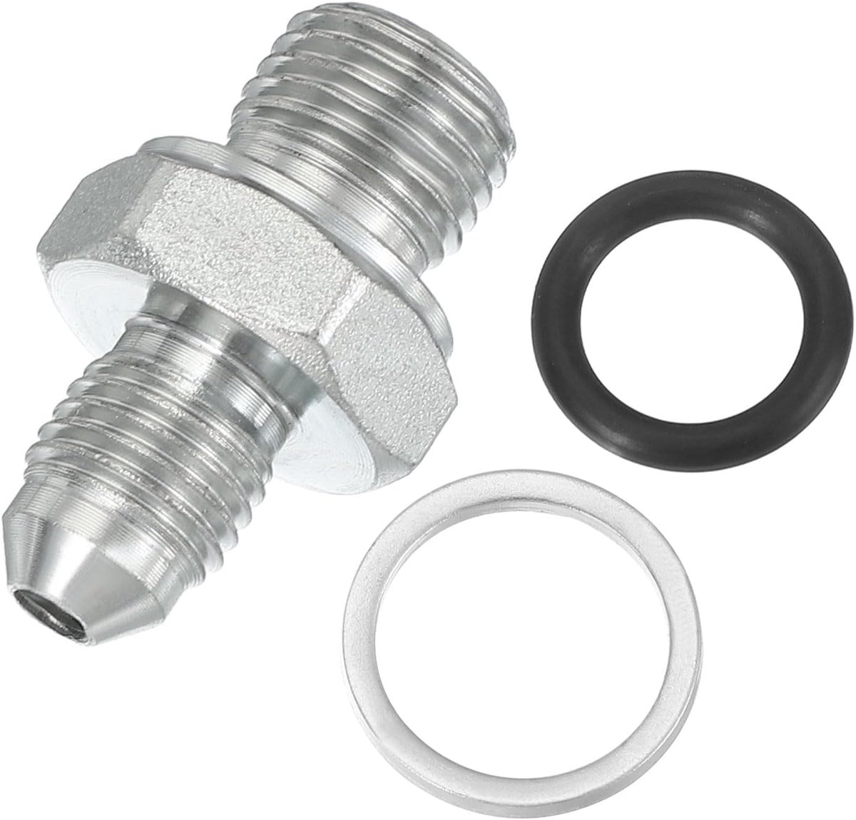 Hex Vermindering Connectoren Pijp Adapter 0.4 "Mannelijke 37 ° Flare JIC x 0.25" g Mannelijk, Pijp Fitting Reducer Adapter Plated Staal Hydraulische Fitting