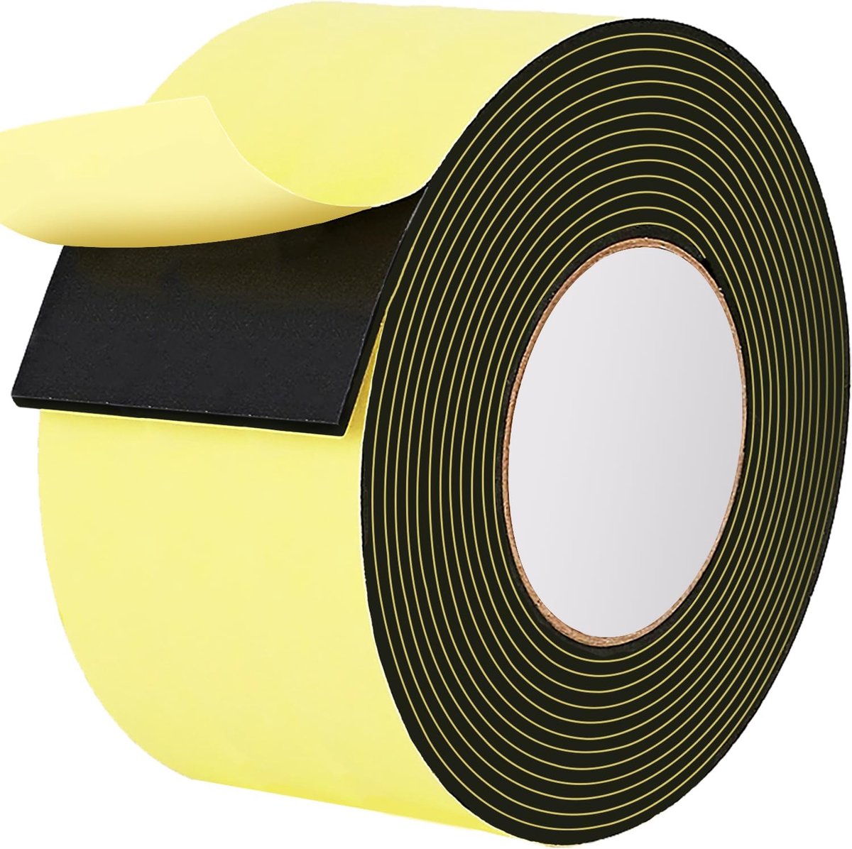 Zelfklevend, 50 mm (B) x 1,5 mm (D) x 3 m (L), afdichtingstape met gesloten cellen met hoge dichtheid, schuimrubberen afdichting voor doe-het-zelf, energiebesparend, waterdicht
