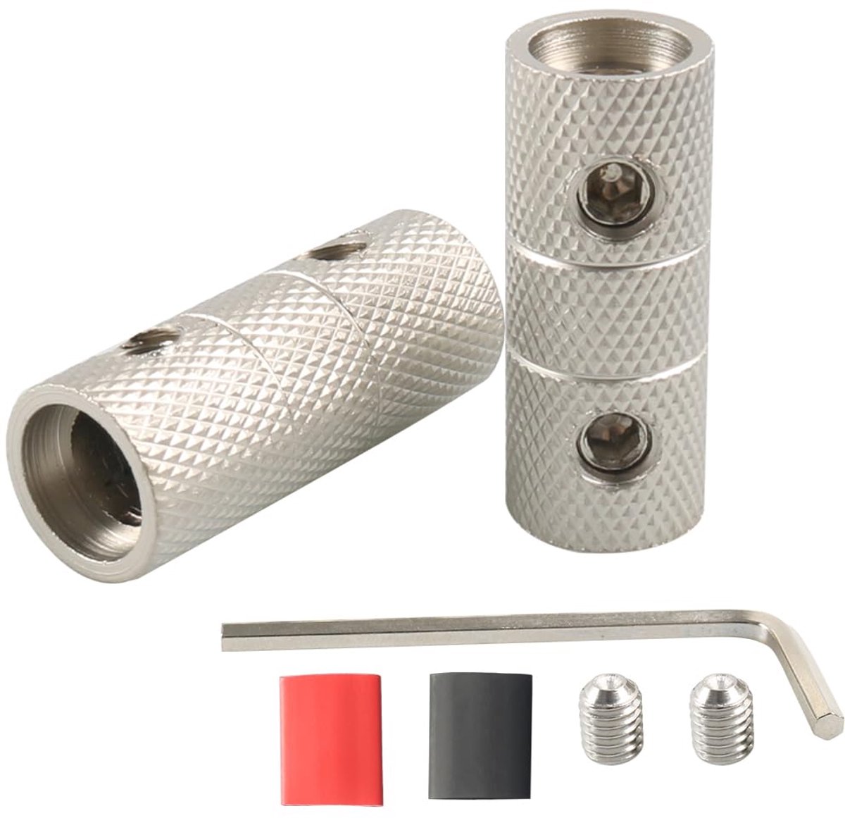 25 mm² stootverbinders, audio batterij kabelschoen met krimpslang kabelverbinding 4AWG 2 stuks