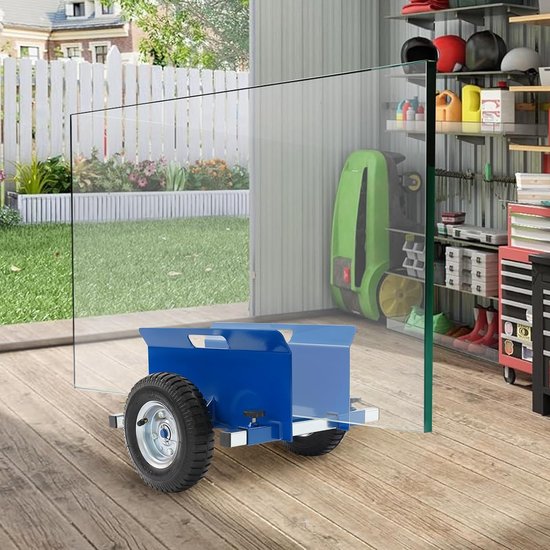 Platenklemwagen, transporthulp, droogbouw, rolwagen voor het vervoer van wandpanelen, gipsplaten, platen, draagvermogen tot 500 kg — afbeelding 3