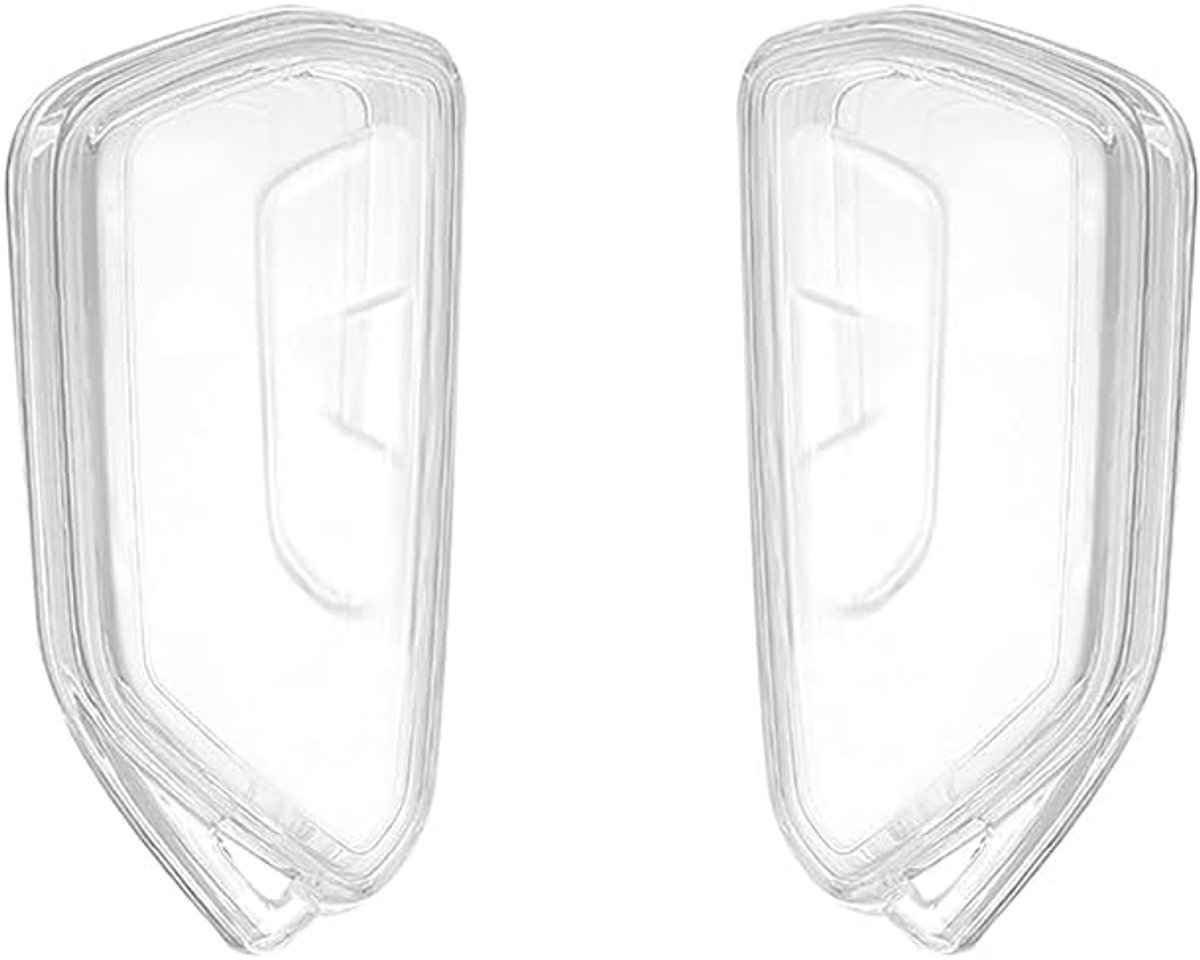 Sleutelhoes transparant - TPU-beschermhoes - 2 stuks - rondom bescherming voor autosleutels - SnelShoppen
