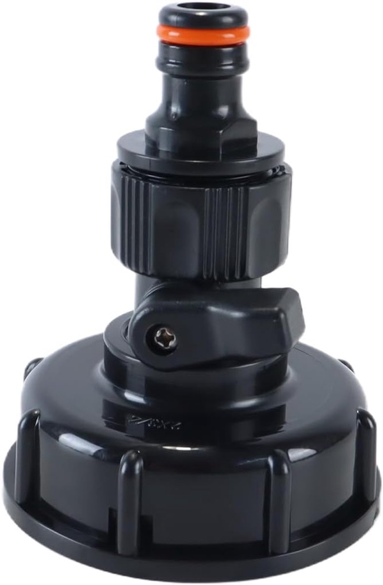 IBC-tankadapter 2-delig - kunststof - snelkoppeling - eenvoudig gebruik - SnelShoppen