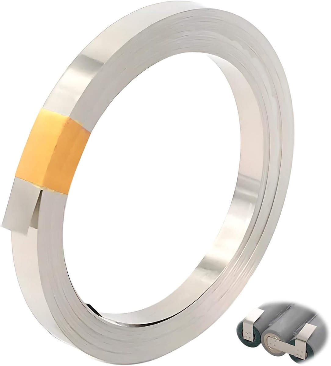 Nickelstrip 0,15mm x 7mm - nikkelplaat - hoge geleidbaarheid - ideaal voor batterijverbindingen - SnelShoppen