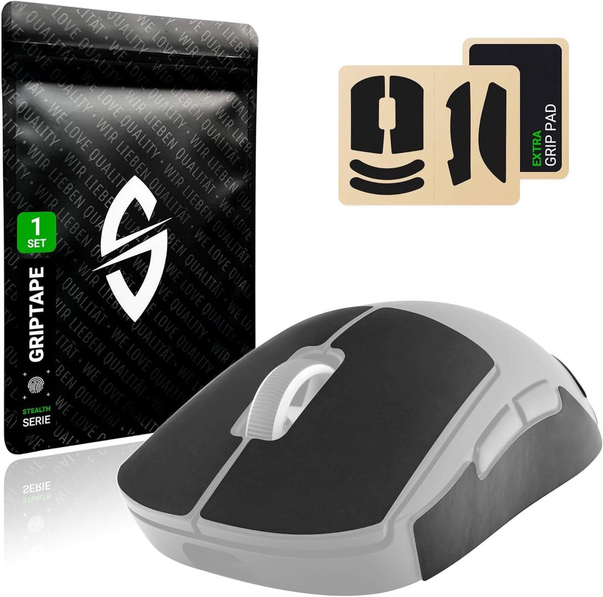 Muis Grip Tape - Ultra-dun 0.5mm - Stealth Grip - Perfect voor zweethanden - SnelShoppen