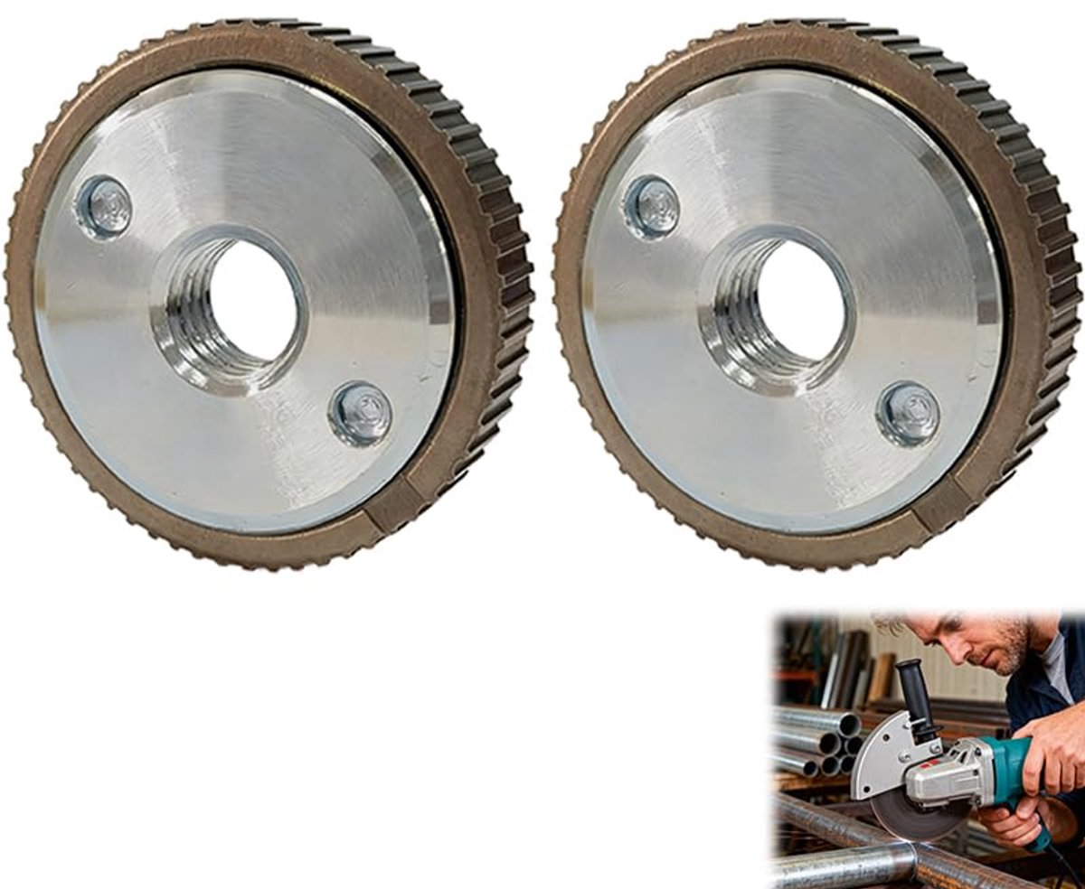 Quick release moeren M14 - 2 stuks - carbon staal - eenvoudig gereedschapsvrij montage - SnelShoppen