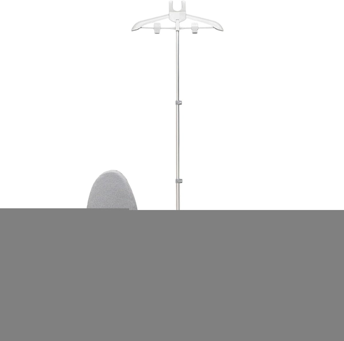 Stoomstrijkijzerstation - Kledingstandaard Stomen - Kleding Verzorgen - Kantelbeveiliging - 160 x 43 cm - Grijs