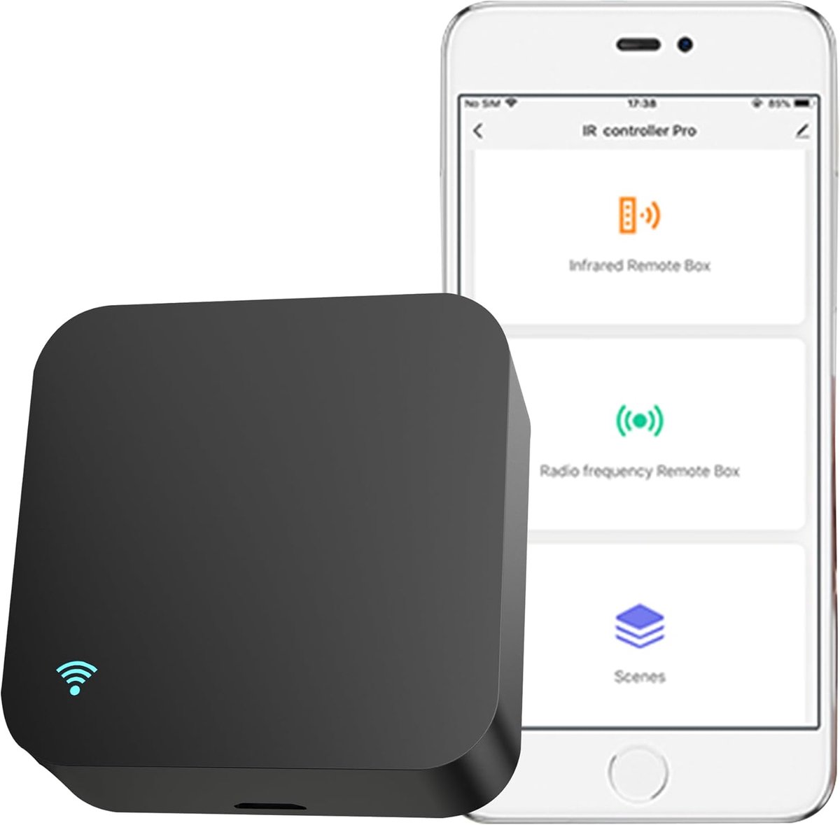 Slimme infrarood afstandsbediening - automatische WiFi controle - compatibel met Alexa en Google Home - SnelShoppen