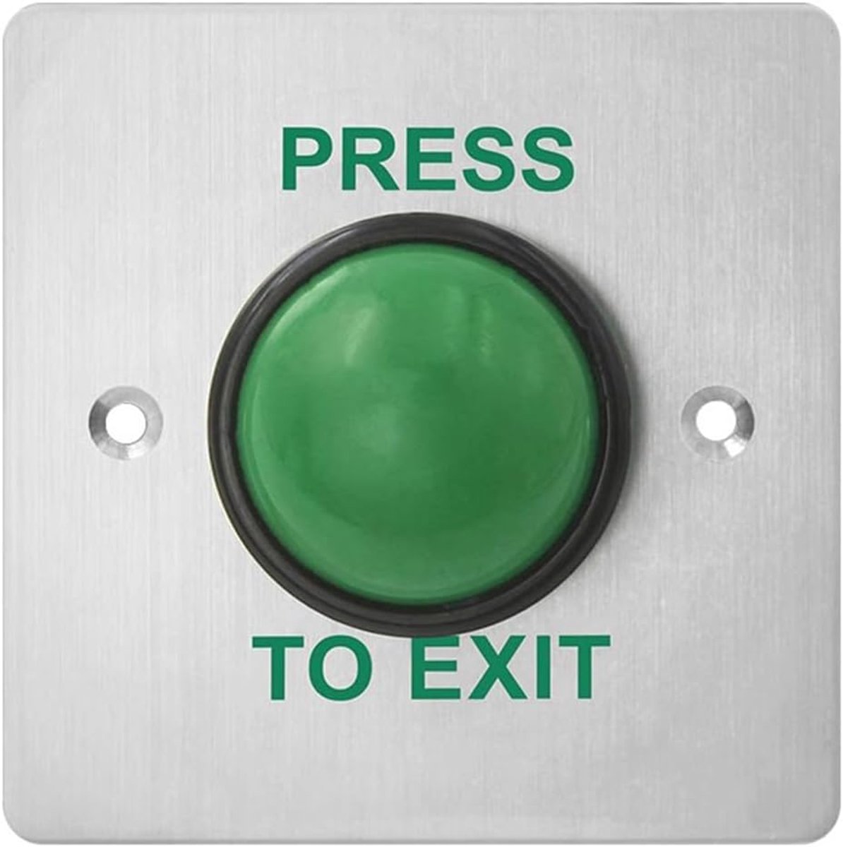 Touchpad deur toegangsswitch 86x86mm - groene knop - waterdicht en afgesloten - ideaal voor binnen en buiten - SnelShoppen