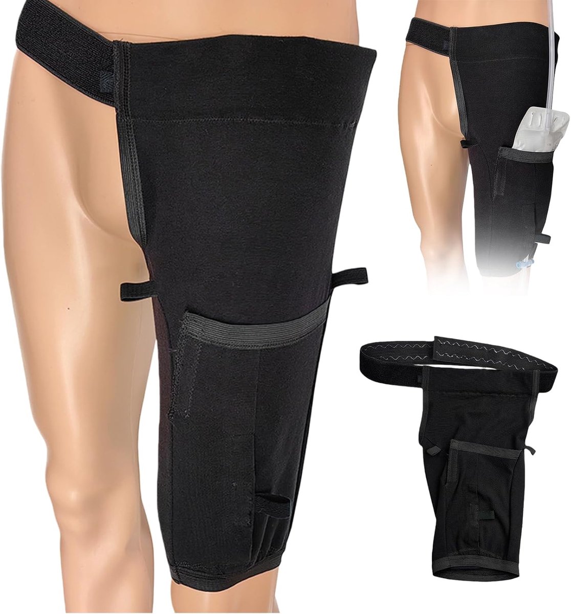 Catheter leg bag holder XL - katoenen materiaal - comfortabel en zacht - voorkomt ongewenkt slipping - SnelShoppen