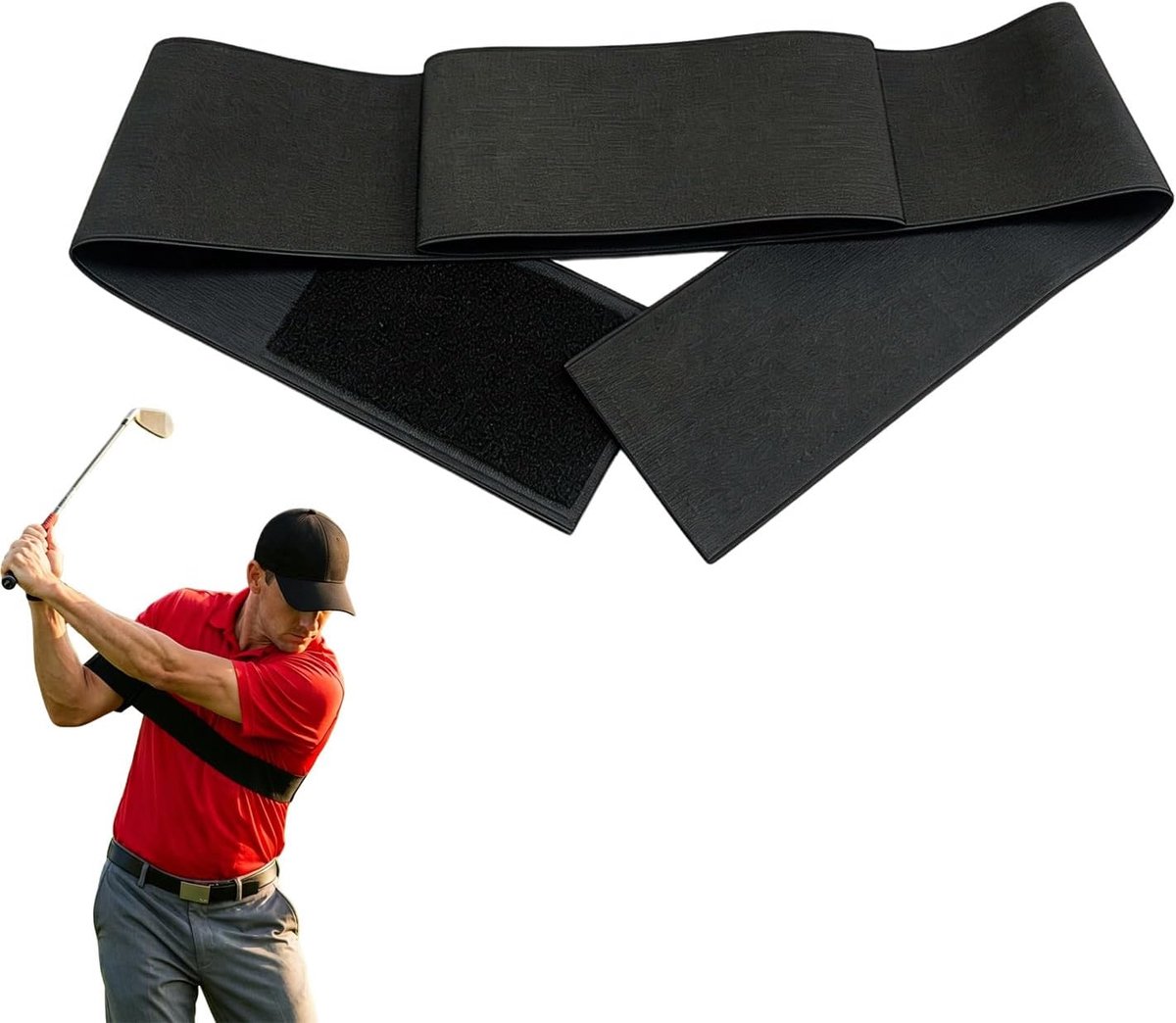 Golf swing armband - trainingshulpmiddel - hoogwaardige polyester - verbeter je swing techniek - SnelShoppen