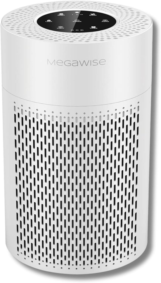 Luchtreiniger HEPA - 3-fase filtratie - Ultra-stil - Ideaal voor slaapkamers - SnelShoppen