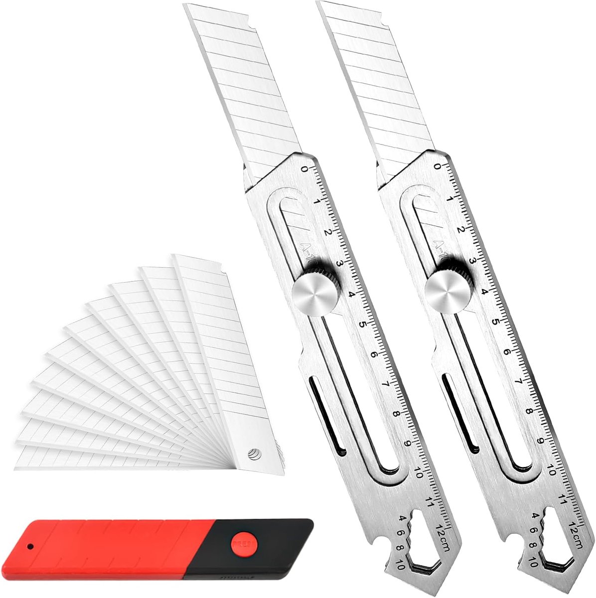 Cutter messen set 2 stuks - professioneel - scherp - ideaal voor precisiewerk - SnelShoppen