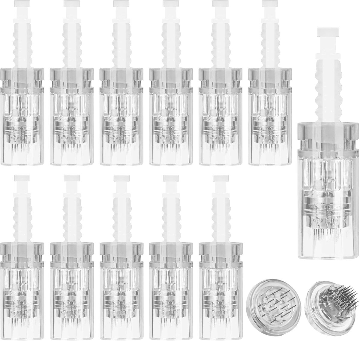 Micronaaldpatroon 12 stuks - 12/36 pins vervangende naalden - universeel model - SnelShoppen