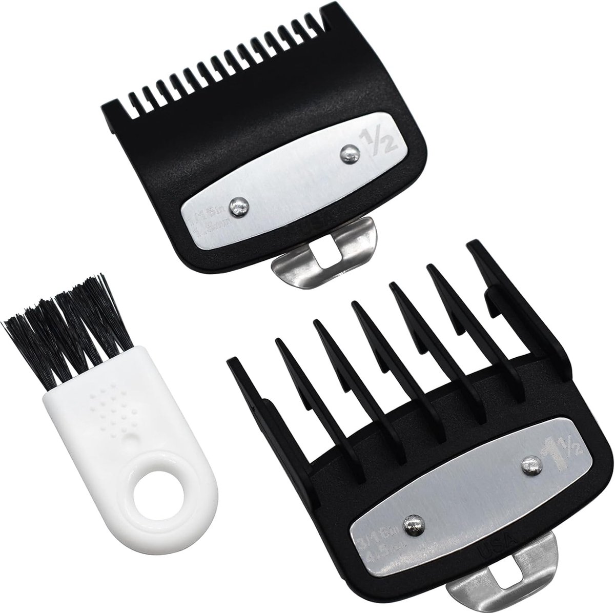Haartrimmer snijgids met metalen clip - 1,5 mm & 4,5 mm - hoogwaardige kwaliteit - perfect voor Wahl trimmers - SnelShoppen
