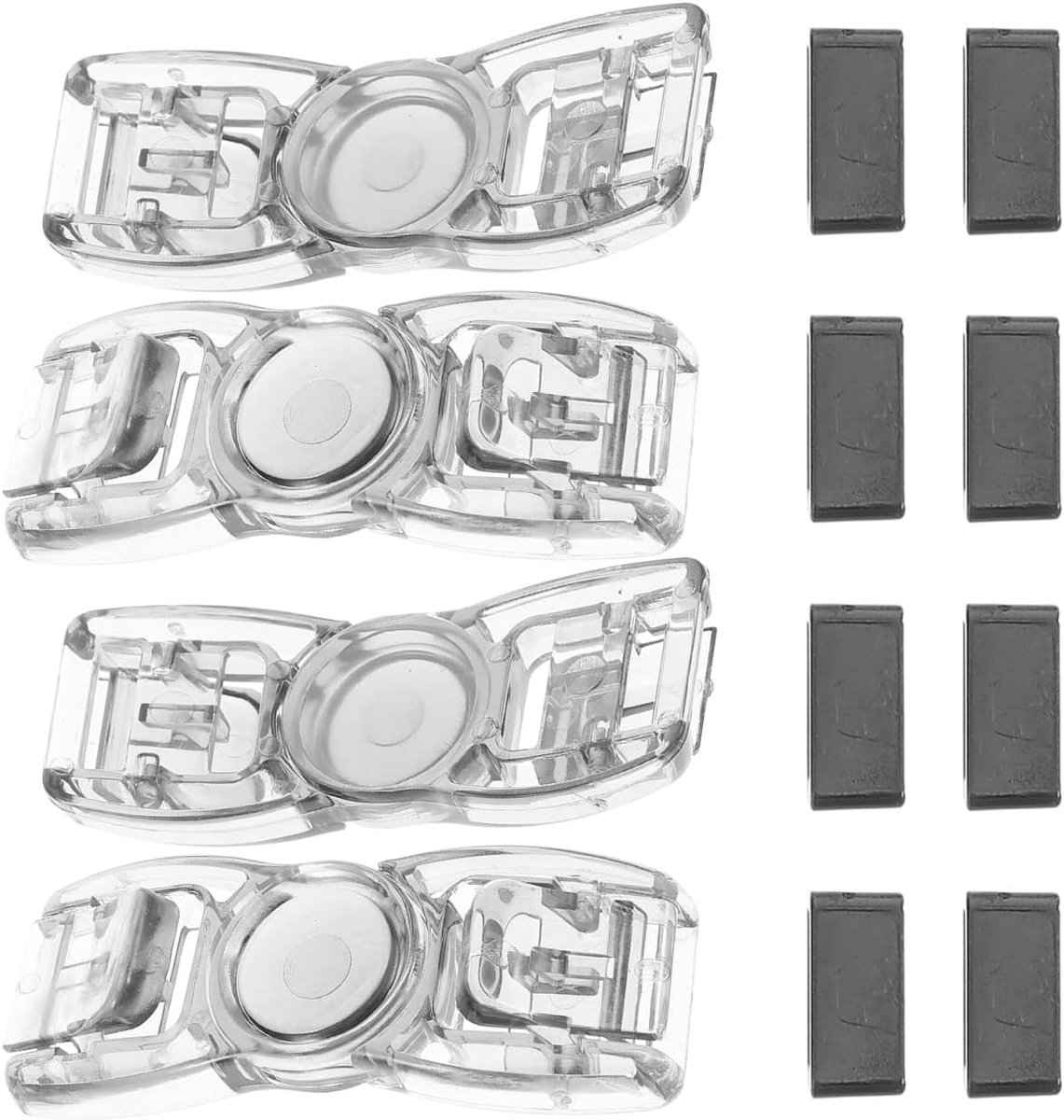Zwembril sluiting set van 4 - plastic - vervangende sluiting - snel en veilig voor wateractiviteiten - SnelShoppen