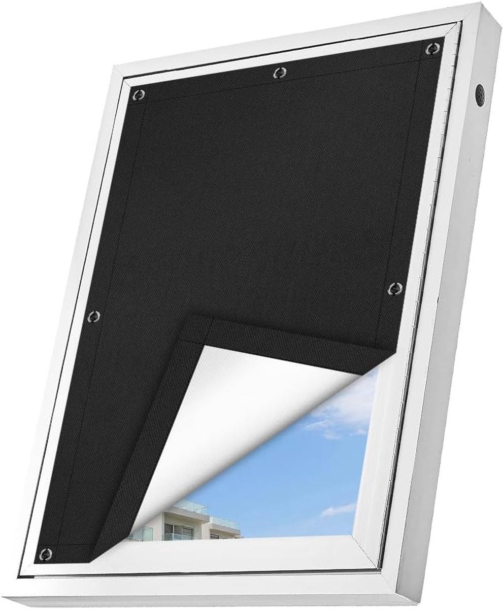 Zonnescherm voor dakramen W60 x H93 cm - onbedekte stijl - eenvoudig te bevestigen - ideaal voor thuis en kantoor - SnelShoppen