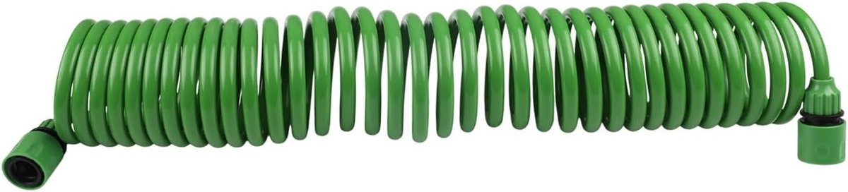 Tuinslang - Intrekbare waterslang - Gazon Besproeien - Kunststof Connectoren - Tot 20m - Groen – foto 7