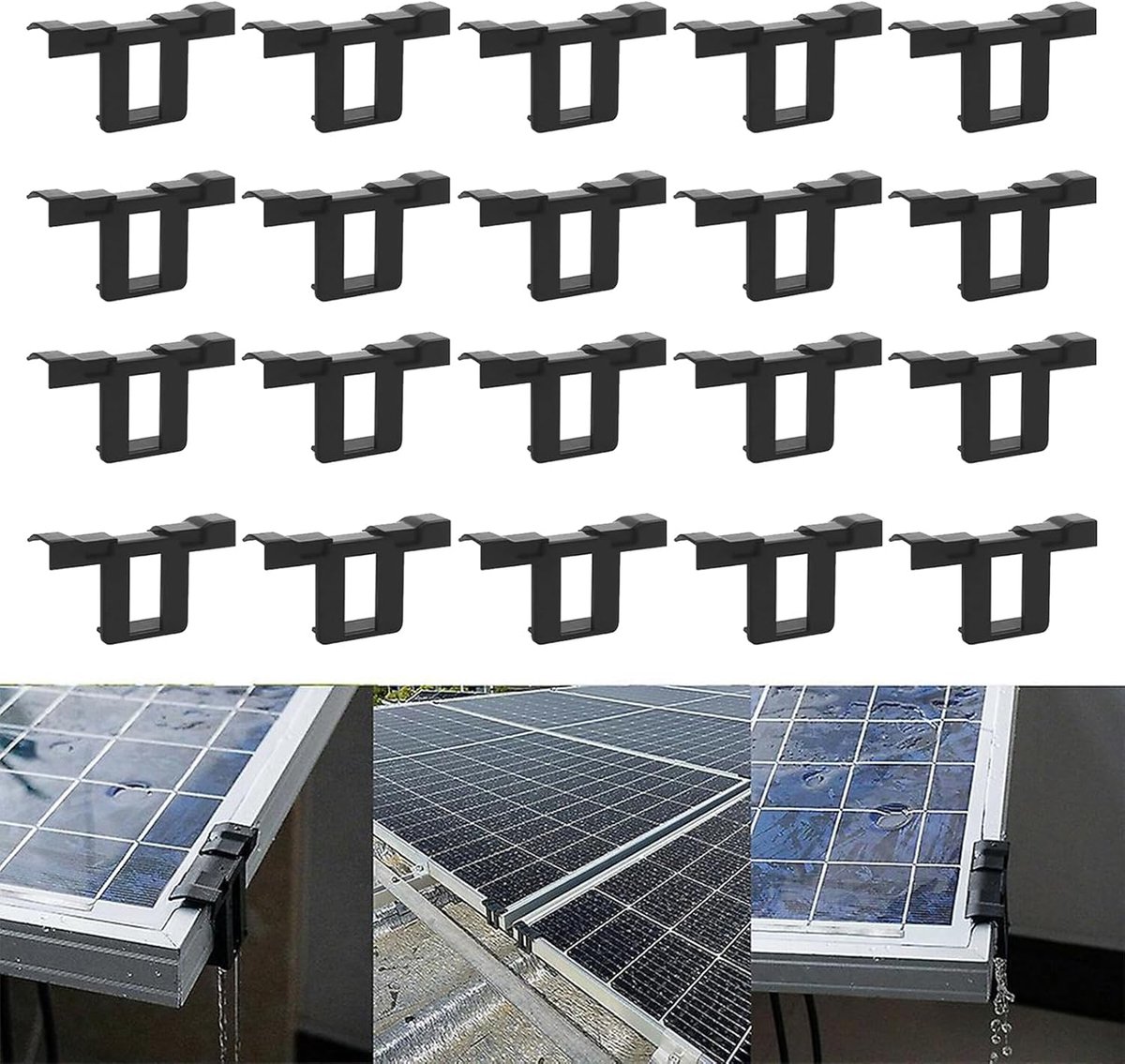 Solar module Z holder 20 stuks - stevig materiaal - eenvoudig te installeren - voor efficiënt zonne-energie gebruik - ShopVlot