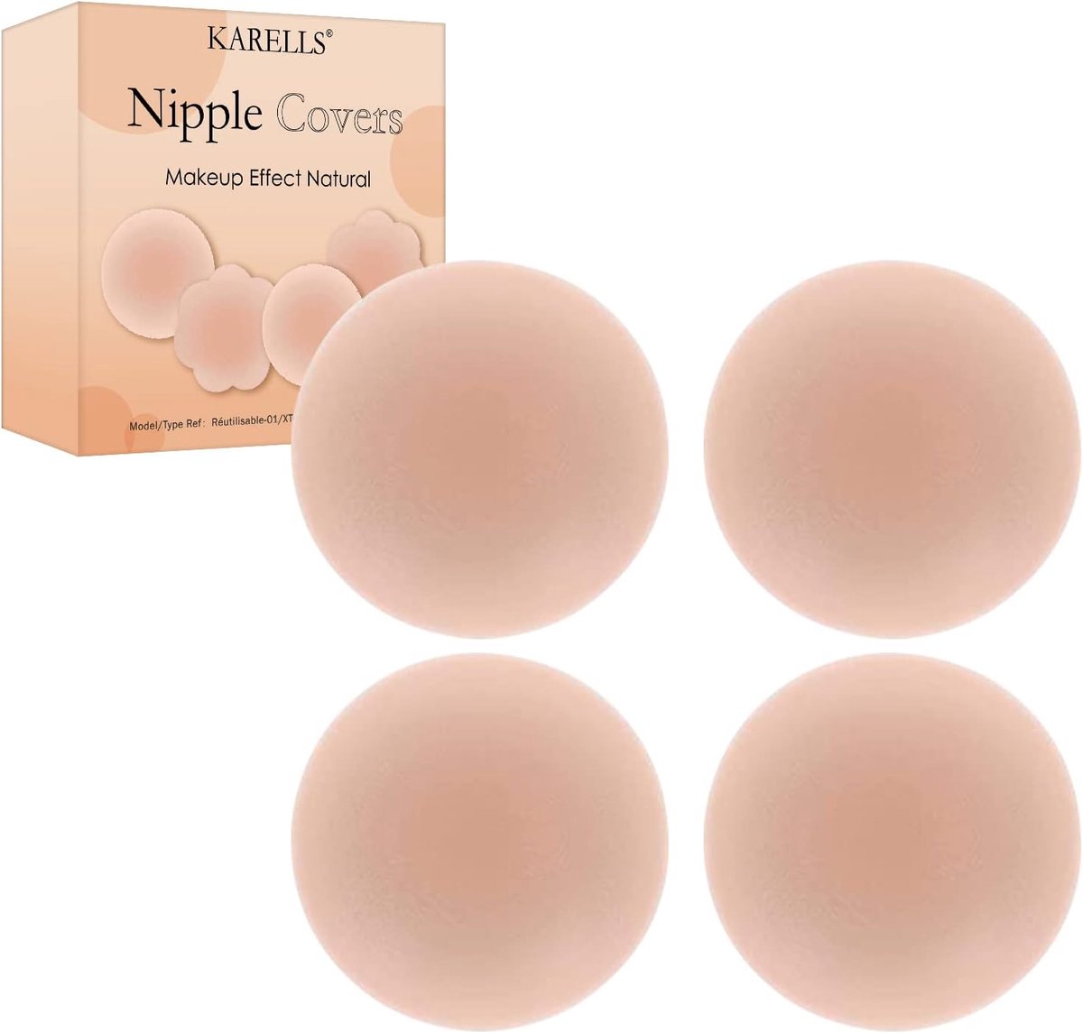 Nipple cover siliconen zelfklevend - herbruikbaar - onzichtbaar - ideaal voor lage avondjurken - ShopVlot