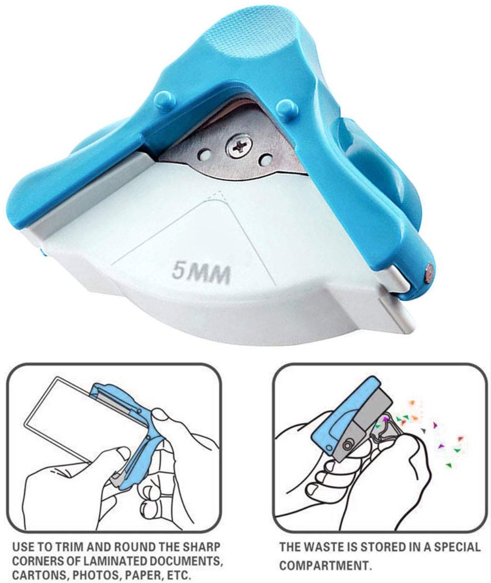 Hoekpons ronde snijder - 5 mm radius - papier snijden - perfect voor kaarten - ShopVlot