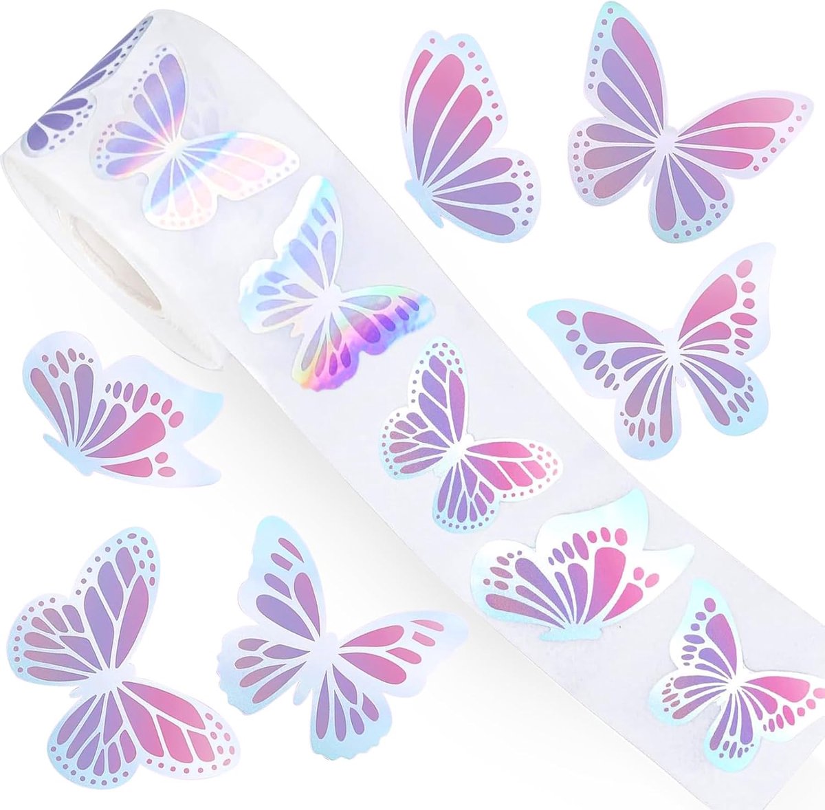 Vlinderstickers 500 stuks - Decoratieve insecten - Hoogwaardige waterproof kwaliteit - Perfect voor scrapbooking - SnelShoppen